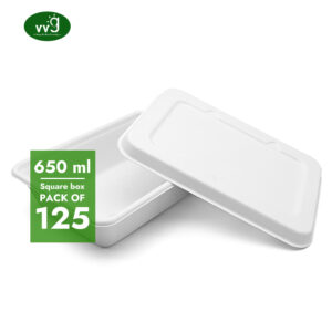 Engangs bagasse matpakkeboks