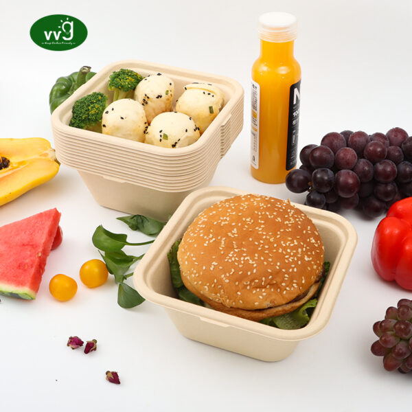 Biodegradable Fast Food Take Away Food Packaging Box