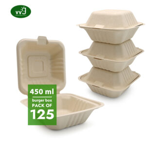 Sukkerrør Pulp Burger Hamburger Box