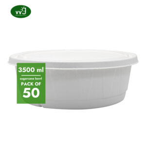 Stor engangsskål med lokk