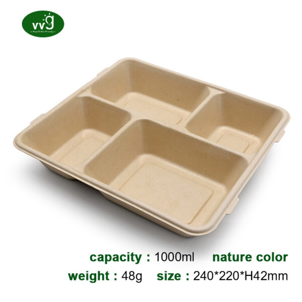 Eco Friendly Sugarcane Pulp Food Container