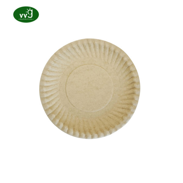 7 Inch Bio Degradable Bagasse Paper Plate