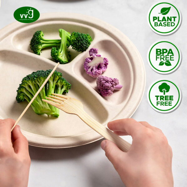 100% Eco Friendly Bamboo Cutlery Set