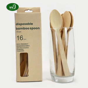Bamboo Wooden Disposable Spoons Set