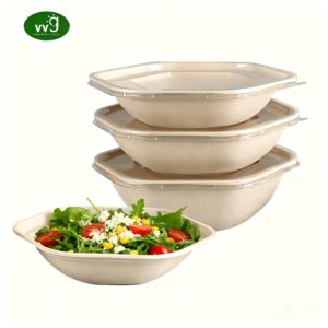 Sugarcane Fiber Hexagon Salad Bowls (1)